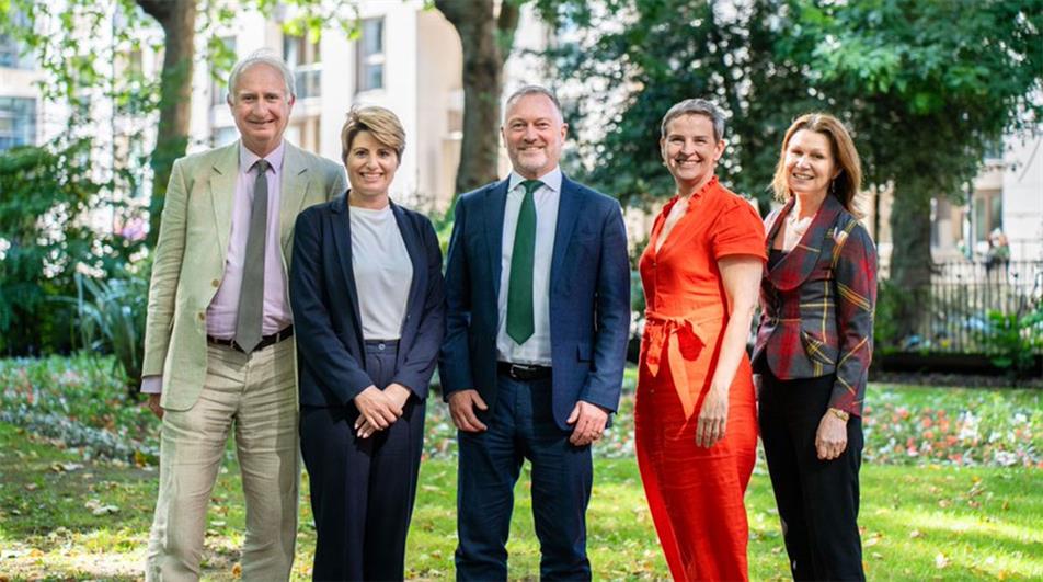 Defra ministers, Mary Creagh in orange